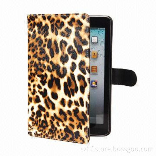 New style Leopard leather case for iPad, OEM orders are welcome
